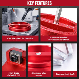 FUNNBIE stainless steel hex shaft ensures reliable torque during reaming