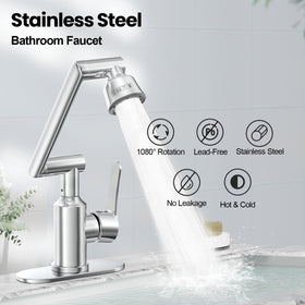 FunnyAir fits 1-hole or 3-hole sinks with cover plate.