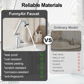 FunnyAir ceramic valve core reduces leaks and increases reliability.
