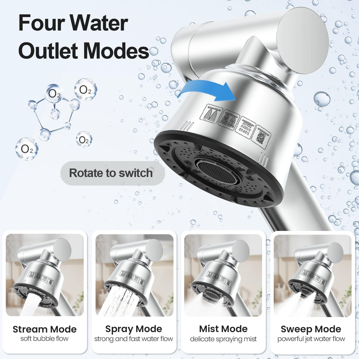 FunnyAir stainless steel finish highlights durability and easy cleaning.