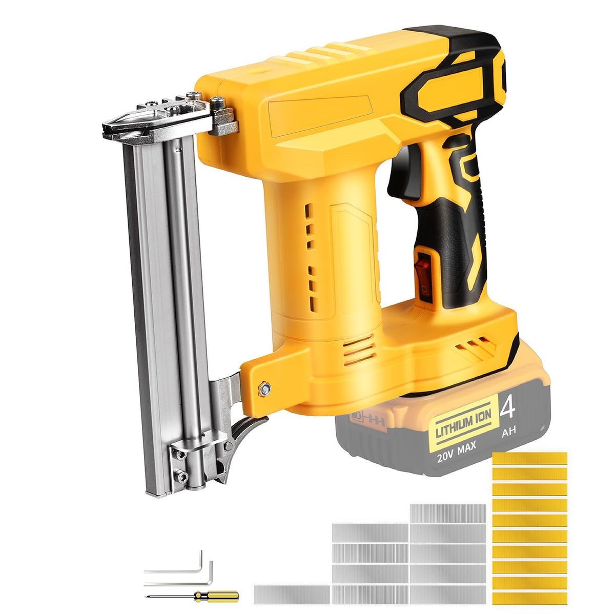 Funnywhale 18ga brad nailer on wood for precise framing projects.