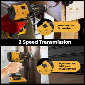 Funnywhale brushless hammer drill motor for longer runtime and durability.