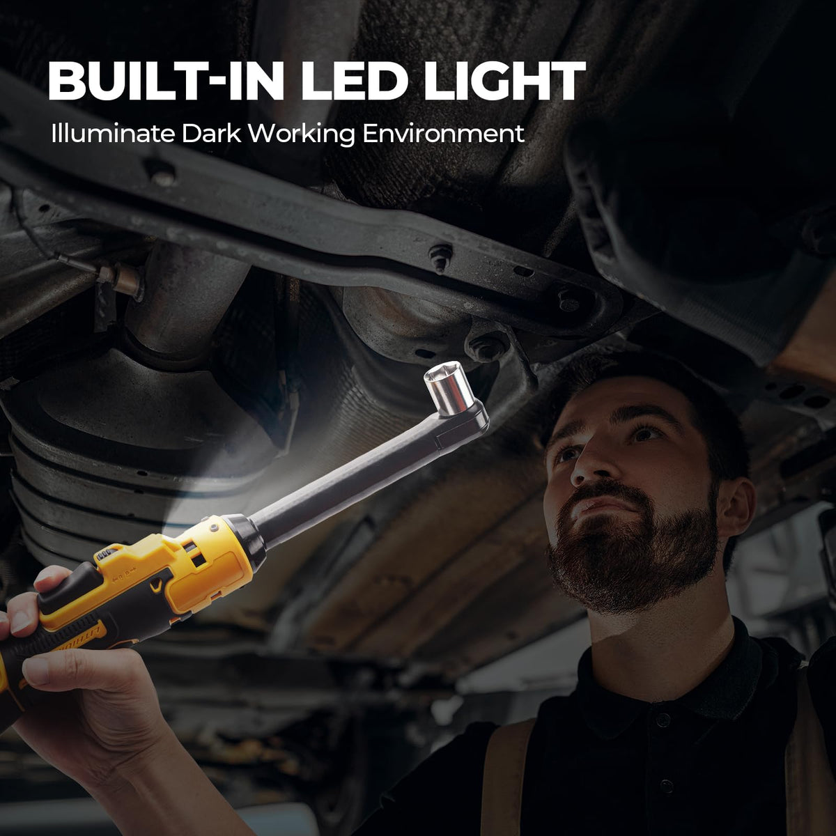 Funnywhale compact ratchet wrench fits into tight spaces during assembly