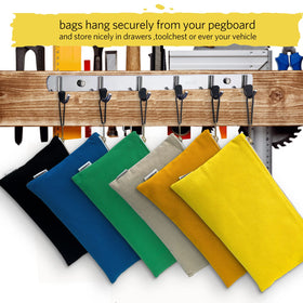 FunOwlet blue zippered pouch for quick-access tools during projects.