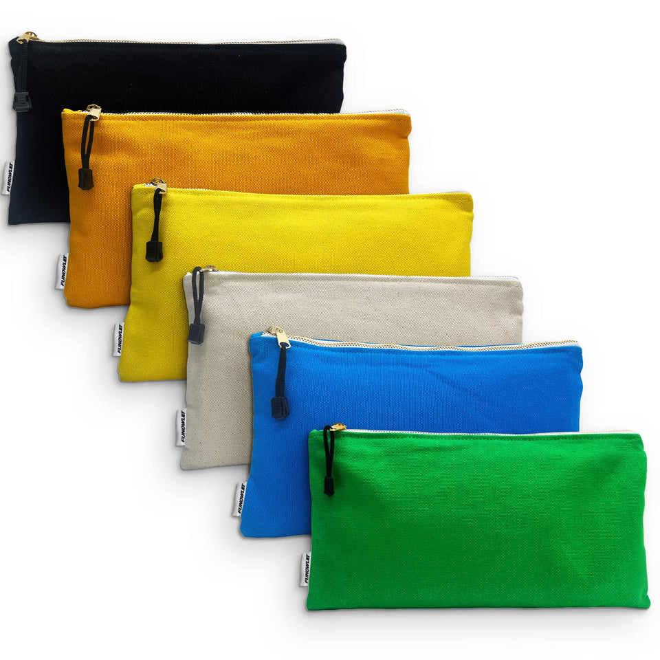 FunOwlet olive canvas tool bag with zippered pouch for durable organization on the go.