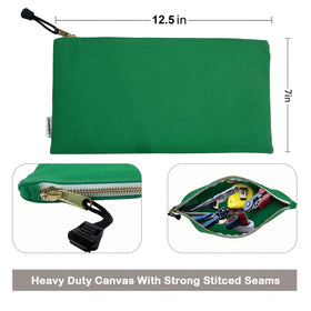 FunOwlet yellow canvas tool bag enhances visibility for easy finding.