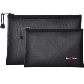 FunOwlet fireproof bag large 13.4x9.8 inches protects documents from heat and fire.