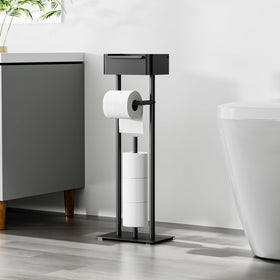 FUNPALA toilet paper holder stand for large rolls helps you save replacements.