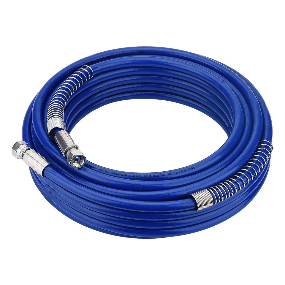 Funteck 50ft airless hose with Graco connection for extended reach.