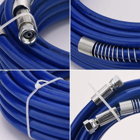 Funteck brass wire braid hose provides enhanced durability for pro painting.