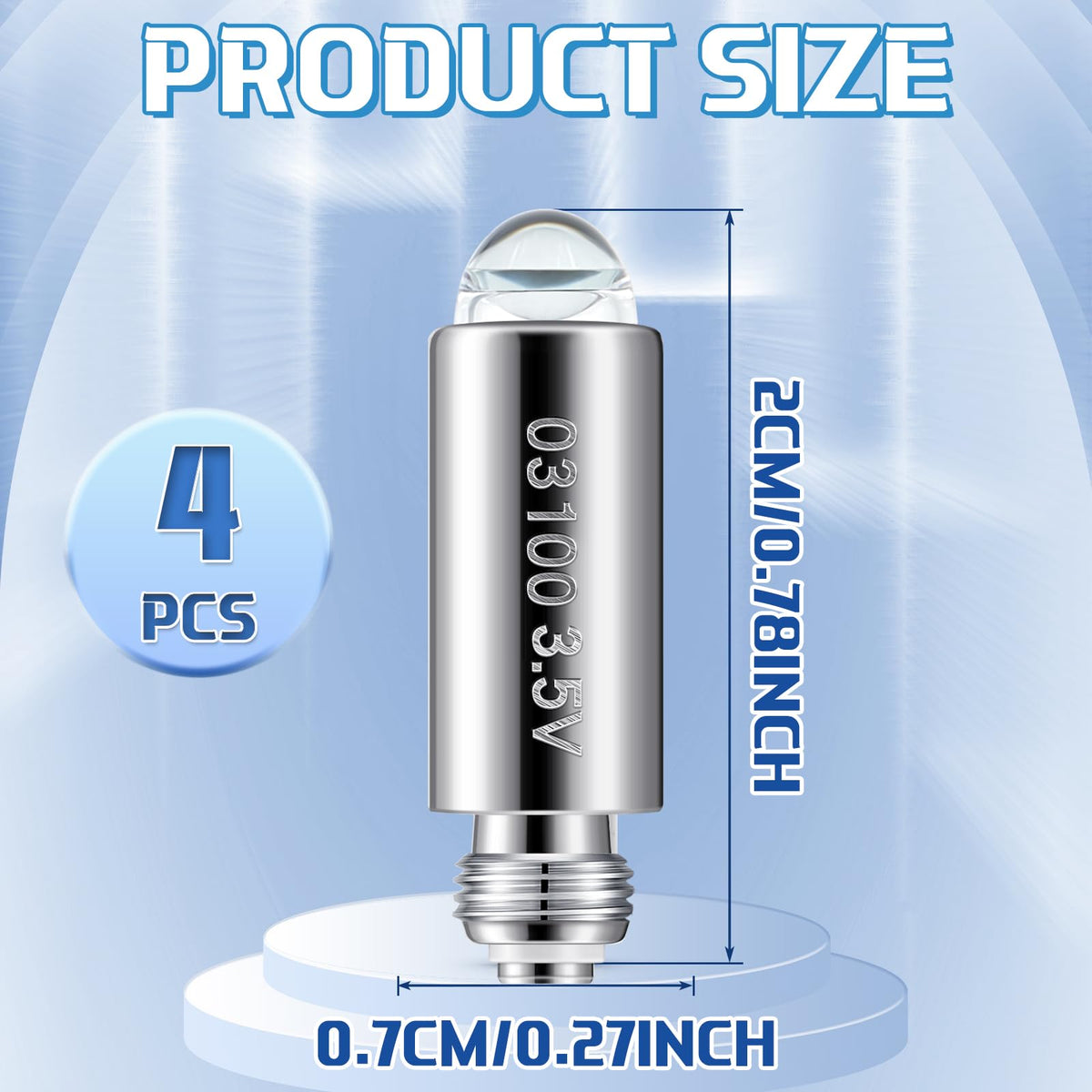 Funtery 03100-u bulbs ready-to-use for reliable otoscope lamp replacement.
