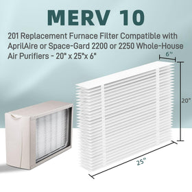 FURCIELOS 2-pack replacement filters offer cost-efficient home filtration.