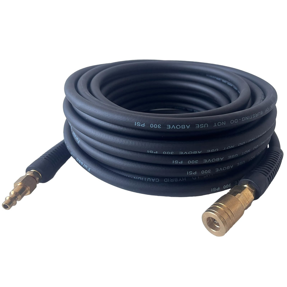 Furesn air hose 25ft coiled for easy storage and quick setup