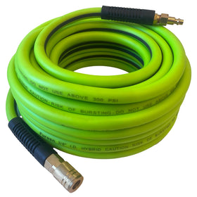 Furesn 3/8 in 100 ft air hose in green-black for versatile tool use