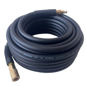 Furesn air hose 38in-50ft black hose connection ensures stable airflow to tools.