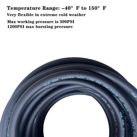 Furesn air hose kink resistance maintains steady airflow under pressure.