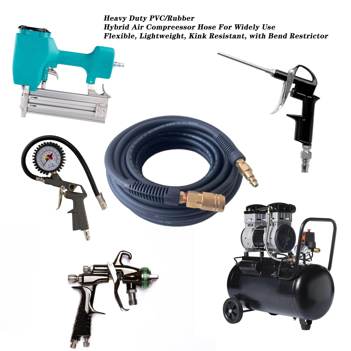 Furesn air hose operates in temperatures from -40°F to 150°F