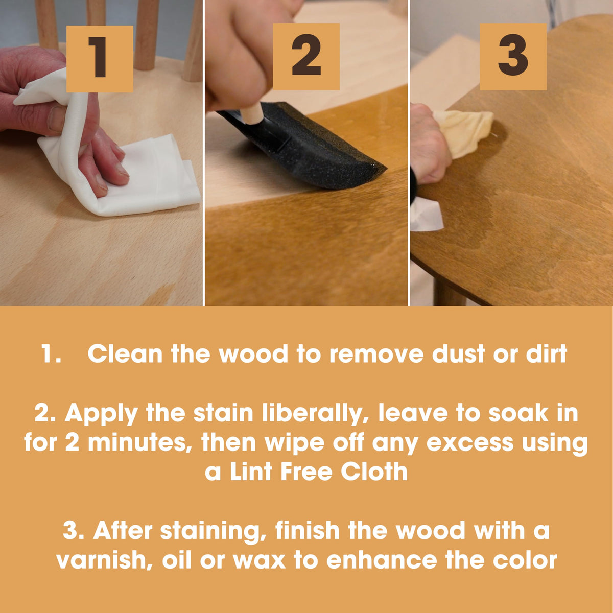 Furniture Clinic low-odor formula allows safer, easy cleanup during projects.