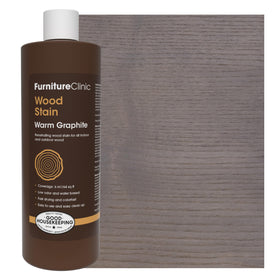 Furniture Clinic teak wood stain swatch showcases rich color and quick-dry performance.