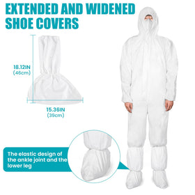 FURWEY Hazmat suits 10-pack use cases for janitorial, painting, and maintenance