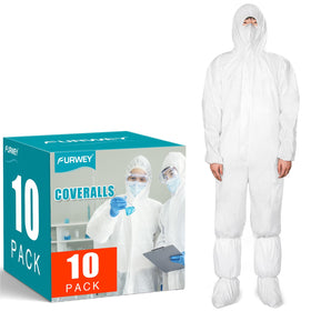 FURWEY hazmat coveralls show breathable multilayer design for comfortable all-day wear.