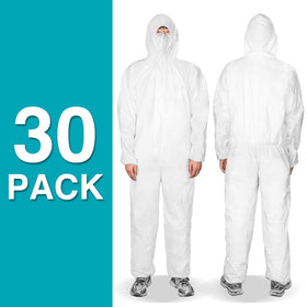 FURWEY Hazmat Suits elastic hood close-up for snug head protection