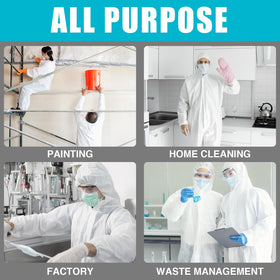 FURWEY hazmat suits durable disposable protection for general use