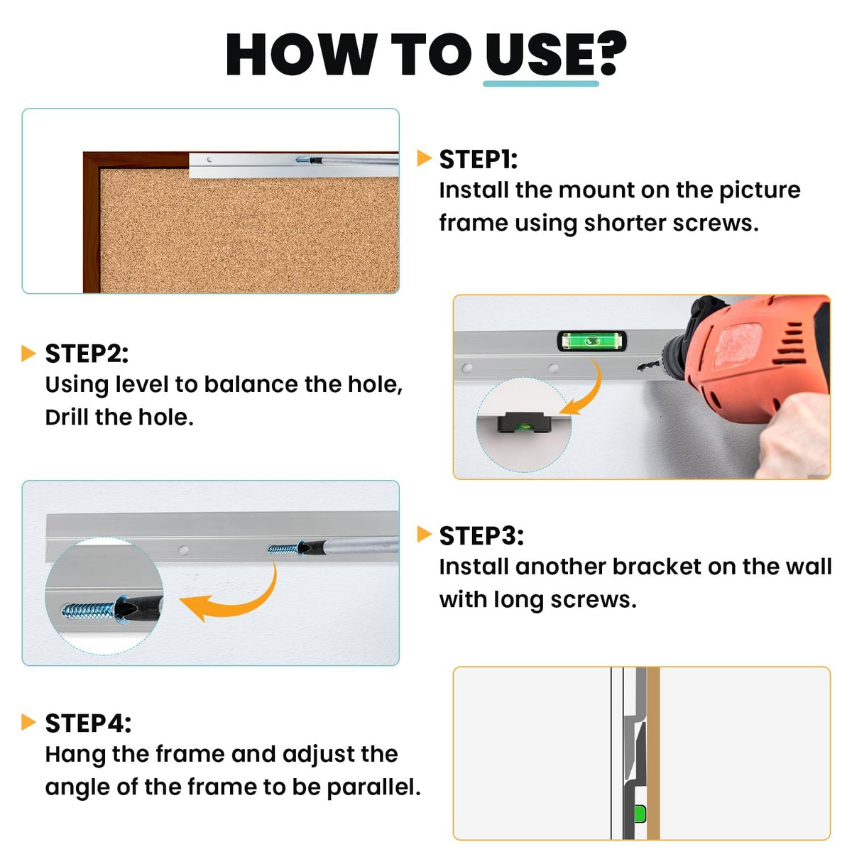 FURWEY headboard mounting kit enables clean, space-saving setup.
