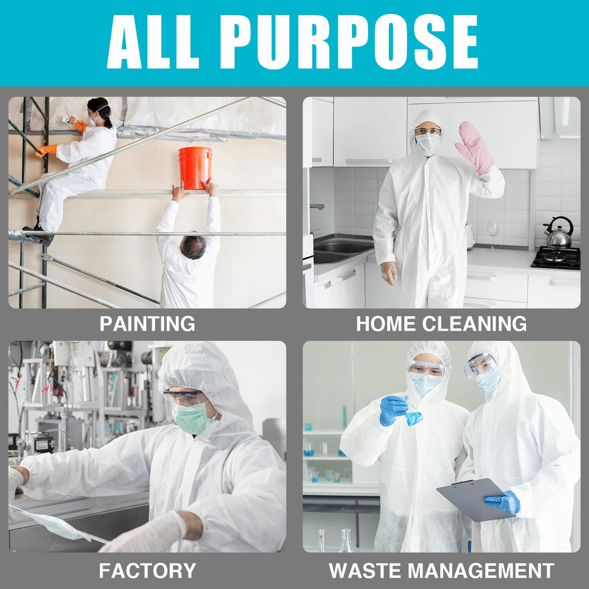FURWEY heavy-duty painter suit image suggests reliable protection for work tasks