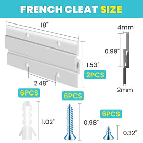 FURWEY screws and level tool included enable easy installation.