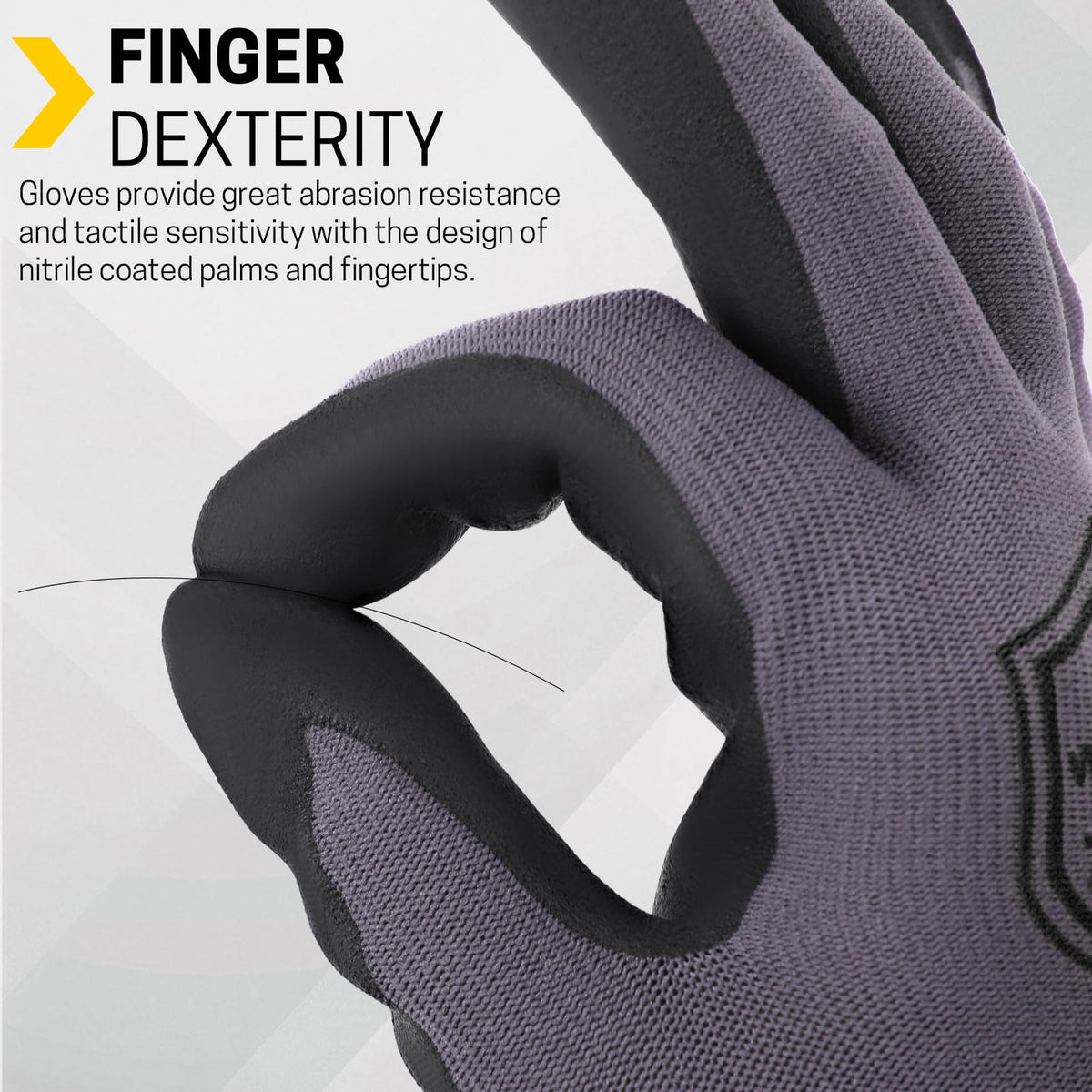 FURWEY safety gloves come in sizes S to XL for secure fit