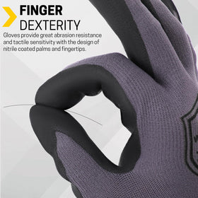 FURWEY safety gloves come in sizes S to XL for secure fit