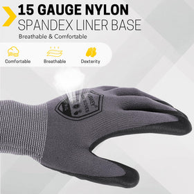 FURWEY Ergonomic 3D fit enhances fingertip sensitivity and dexterity.