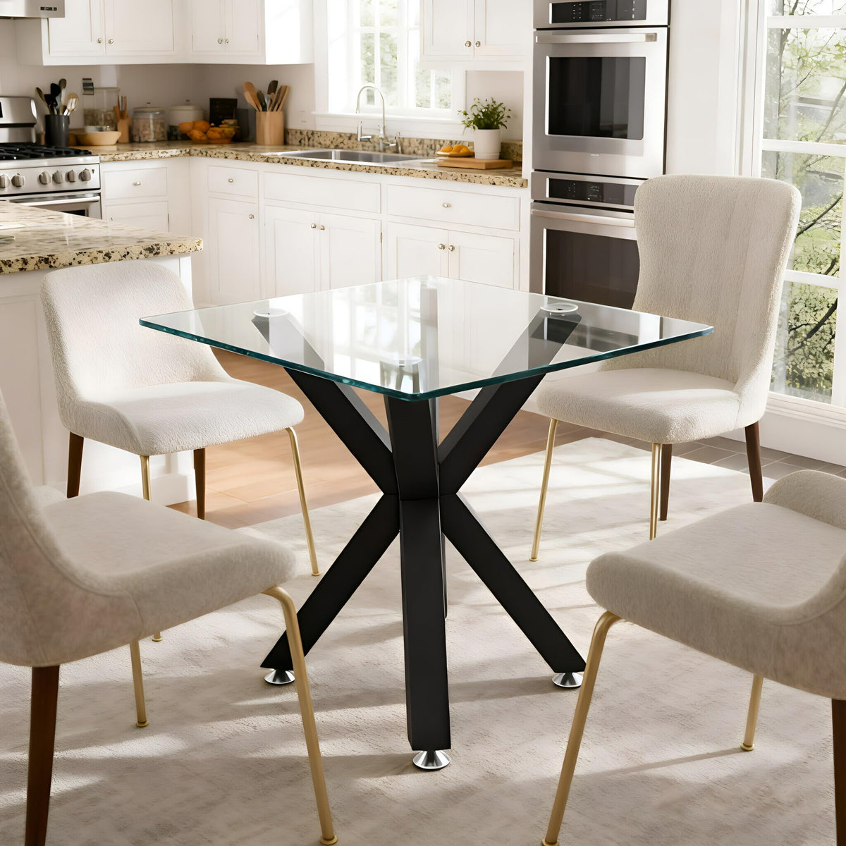 FUSHIAIPTC 28 inch legs feature adjustable feet to level uneven floors