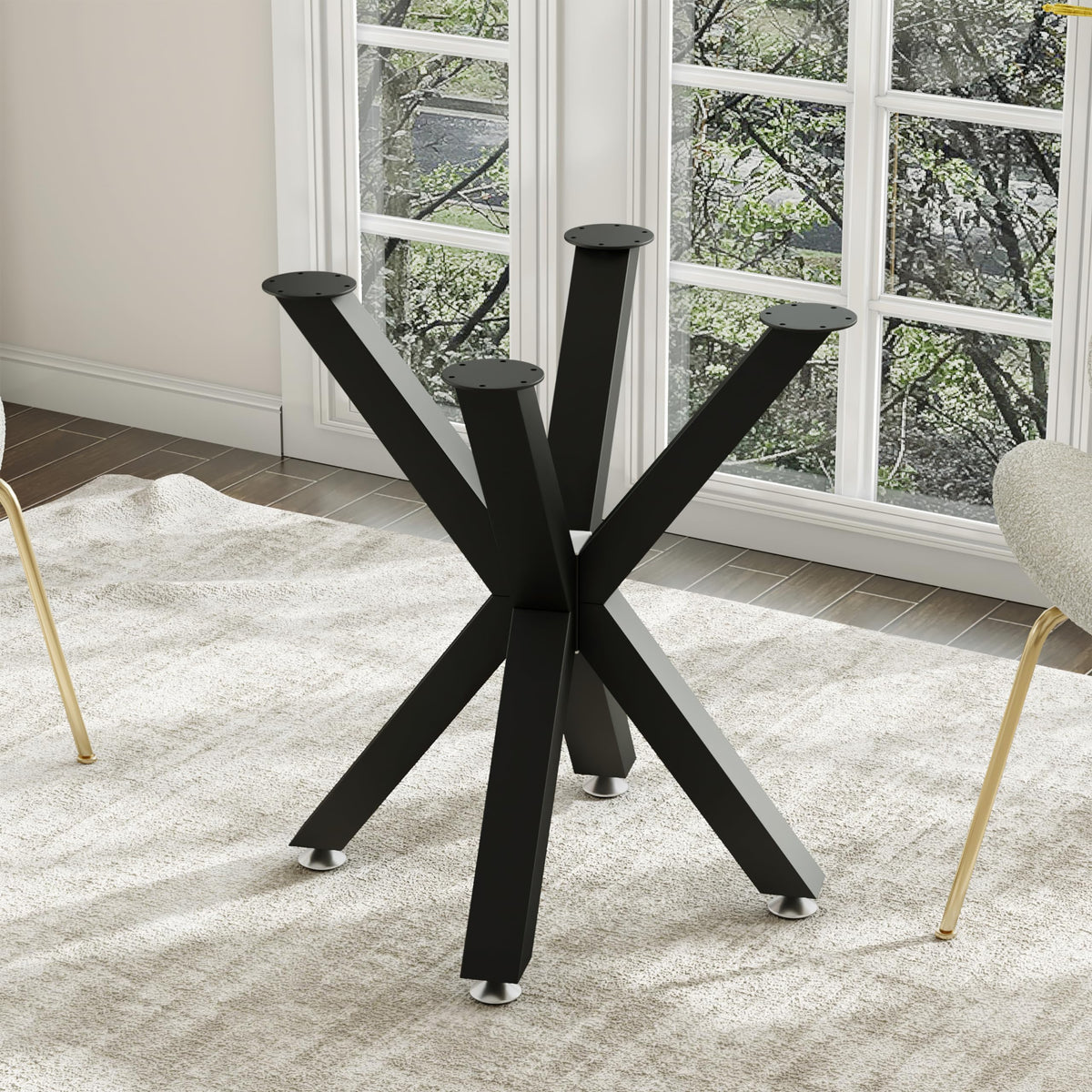 FUSHIAIPTC 28 inch metal table legs with suction cups for glass tops, stable grip