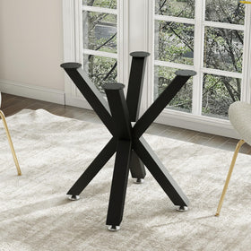 FUSHIAIPTC 28 inch metal table legs with suction cups for glass tops, stable grip