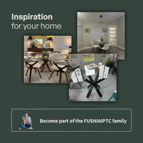 FUSHIAIPTC fully welded steel table legs provide a solid base on any surface