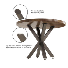 FUSHIAIPTC versatile compatibility with glass and stone tops for dining or desks