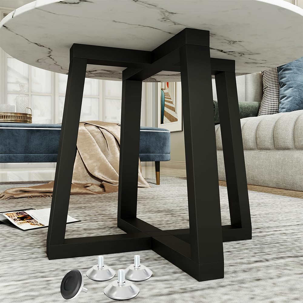 FUSHIAIPTC metal coffee table legs 18-inch for a sleek, modern upgrade.