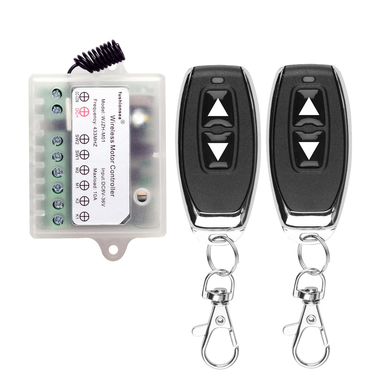 Fushionsea DC motor remote control switch enabling forward and reverse motion