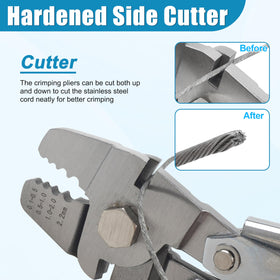 FUSIGO crimp sleeves kit with 590pcs for varied diameters.