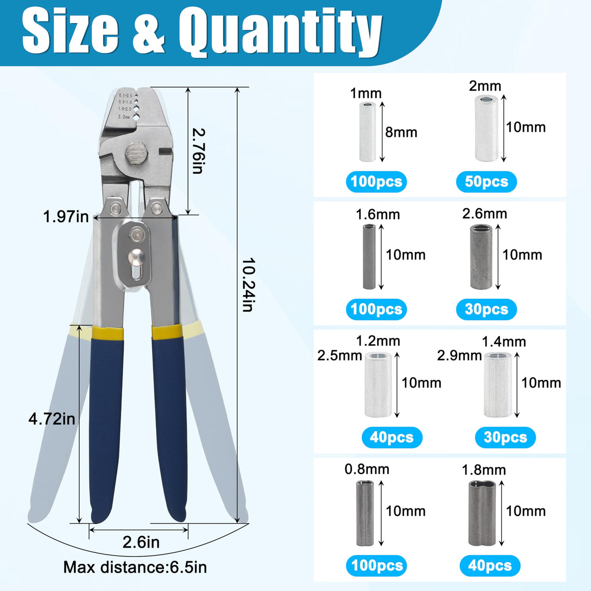 FUSIGO stainless steel crimp pliers for durable, clean wire crimps.