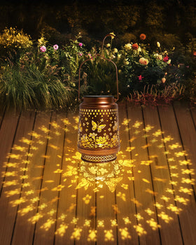 Fussion waterproof outdoor lantern ready for year-round patio decor.
