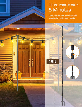 Fussion fence-mount clips and screws enable easy installation on fences
