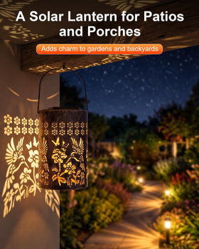 Fussion solar lantern auto-on at dusk for effortless illumination