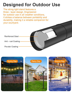 Fussion weather-resistant metal construction provides dependable outdoor performance
