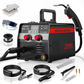 Futelo 145A MIG welder compact design for a portable home shop setup