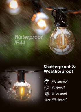 FUTIME indoor and outdoor waterproof G40 LED bulbs for versatile décor