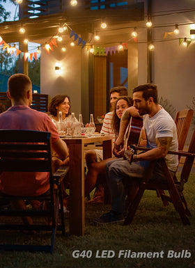 FUTIME packaging shows a 50-count G40 bulb set for large projects