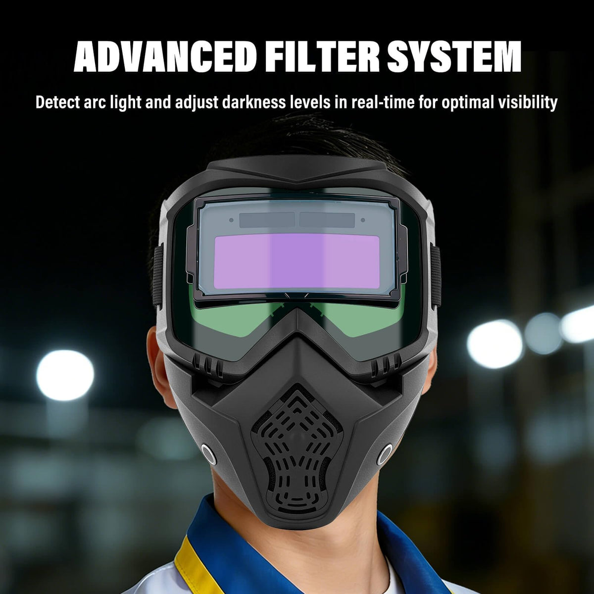 FUTRPOW arc light detection probes adjust shade for different materials.